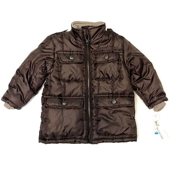 Calvin Klein Baby Brown Puffer Snow Jacket Size 24 months - Picture 1 of 6
